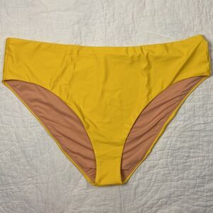 NWT J.Crew High-rise bikini bottom in Yellow size 3X